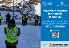 COP27: "Mitigating Avalanche Risk in High Mountain Asia: Community-Led and Data-Driven Approaches"